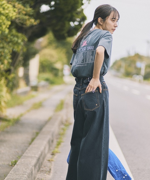 「Spick & Span」 デニムパンツ 34 ブラック レディース_画像4