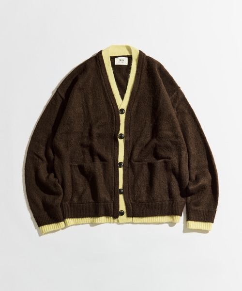 WETTEMPT カーディガン V NECK BRUSHED LAYERED CARDIGAN / Vネック 