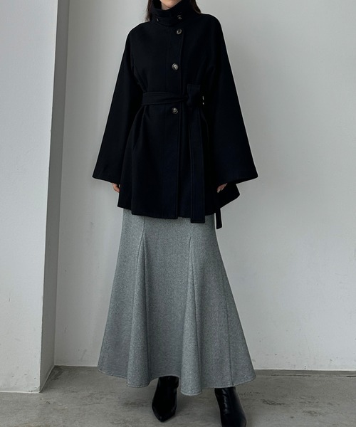 「Louere」 ステンカラーコート X-LARGE アイボリー レディース_画像3