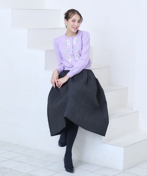 Chesty（チェスティ） スカート フラワーキルティングスカート