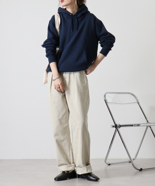 「CROSS & STITCH」 プルオーバーパーカー S ネイビー メンズ_画像9