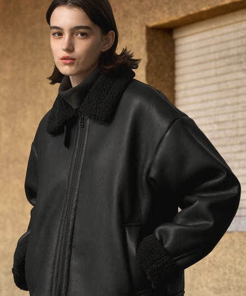 EMMA CLOTHES（エマクローズ） ムートンコート M ブラック メンズ