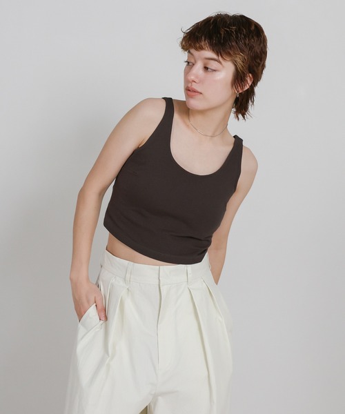 select MOCA（セレクトモカ） タンクトップ ノースリーブ カップ付き