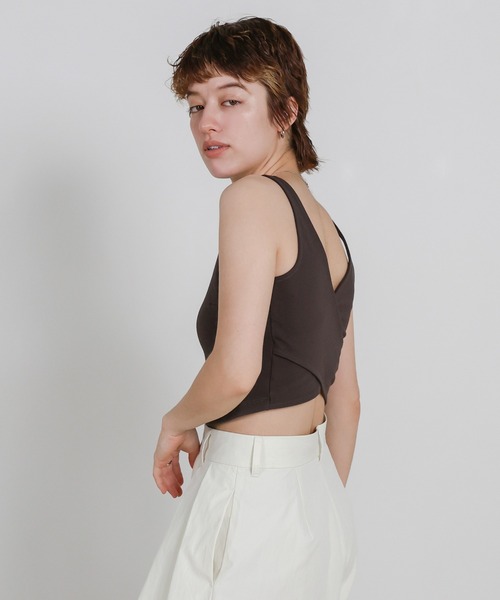 select MOCA（セレクトモカ） タンクトップ ノースリーブ カップ付き
