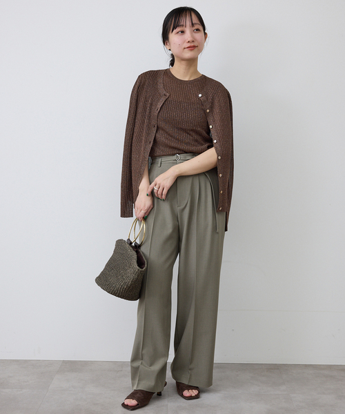 【新品未使用】SLOBE IENA/ノースリーブプルオーバー SLOBE IENA（スローブイエナ） ニット セーター ラメリブノースリーブ