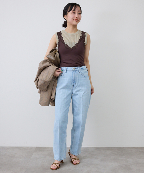 【新品未使用】SLOBE IENA/ノースリーブプルオーバー SLOBE IENA（スローブイエナ） ニット セーター ラメリブノースリーブ