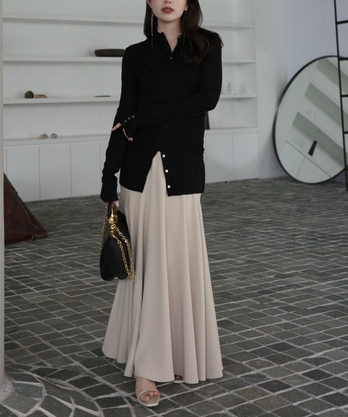 anuans（アニュアンス） ロングスカート M ブラック レディース