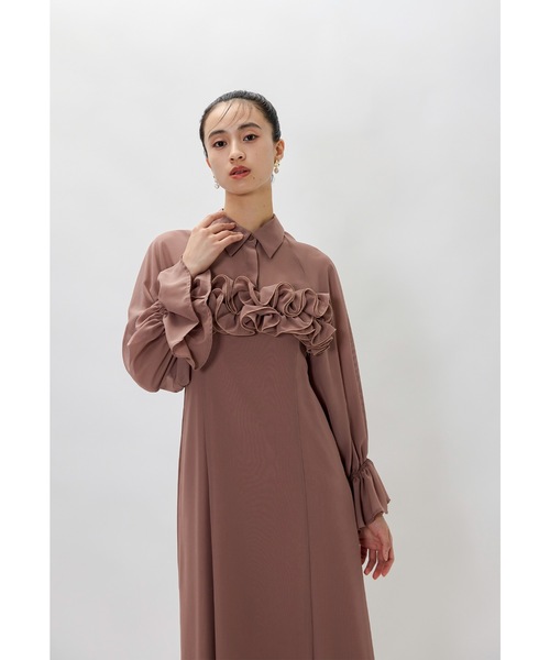 「niana」 キャミソールワンピース M チャコール レディースの画像