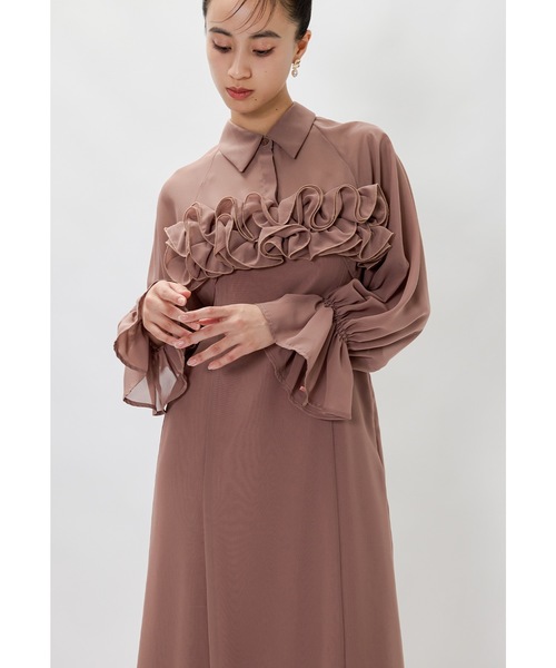 「niana」 キャミソールワンピース M チャコール レディースの画像