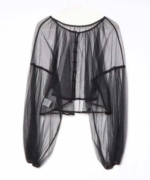 「apres jour」 長袖ブラウス LL ブラック レディース_画像2