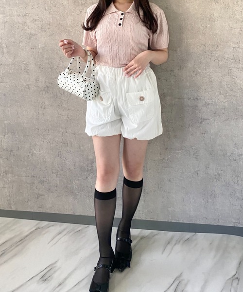 Mejoul パンツ 「2026春夏新作」カーゴポケットハイウエストバルーン