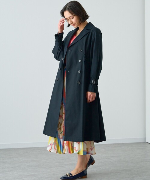 ANAYI 38 トレンチコート ネイビー ANAYI（アナイ） トレンチコート 38 ネイビー レディース : ZOZOTOWN