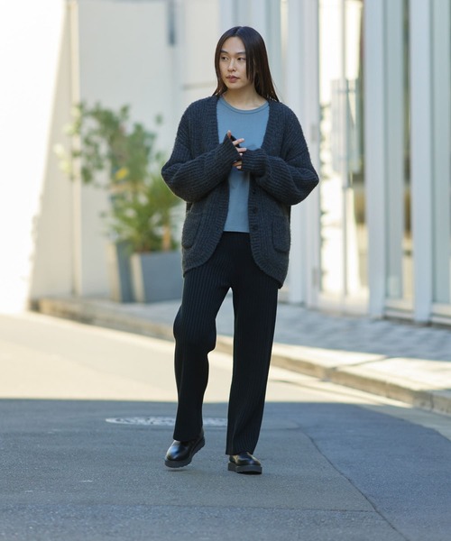 「EKAL」 ニットカーディガン ONE スミクロ レディース_画像7