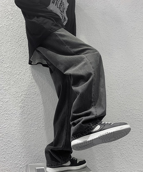 「Shoowtime」 デニムパンツ MEDIUM ライトブルー メンズ_画像6