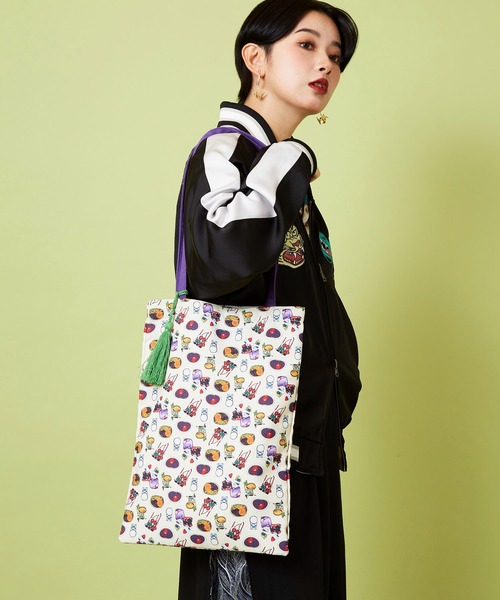 カヤ トートバッグ 「鈴木ひょっとこ×倭物やカヤ」トートバッグ