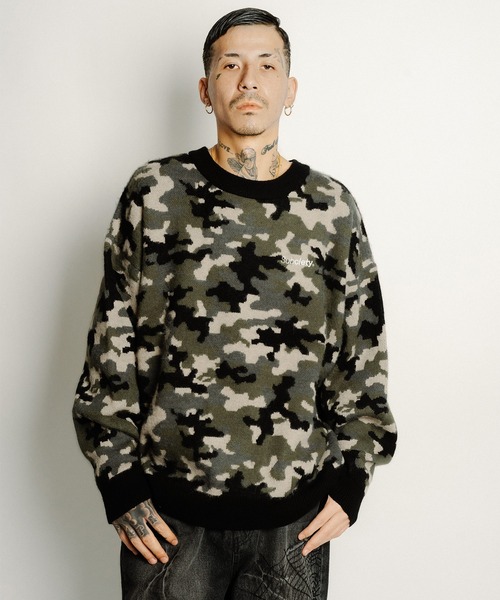 「Subciety」 長袖ニット X-LARGE ブラック メンズ_画像5