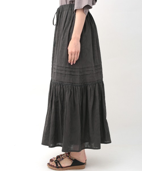 「チチカカ」 スカート FREE チャコールグレー レディース_画像5
