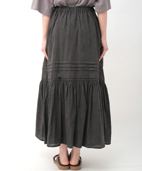「チチカカ」 スカート FREE チャコールグレー レディース_画像6
