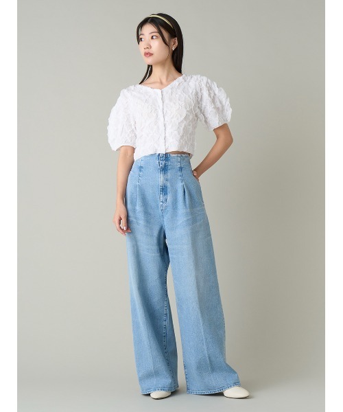「CELFORD」 ニットカーディガン ONE SIZE グレー レディース_画像6