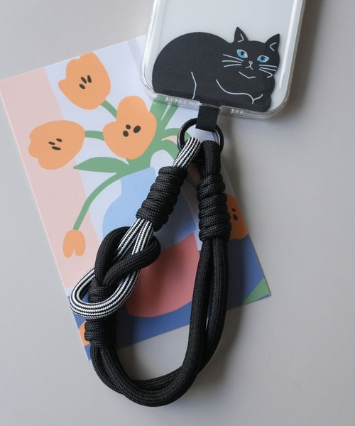 ammy. / エイミードット 」 ねこ モチーフ スマホハンドストラップ