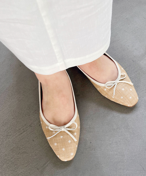 LE TALON（ル タロン） バレエシューズ パンプス フレンチスクエア