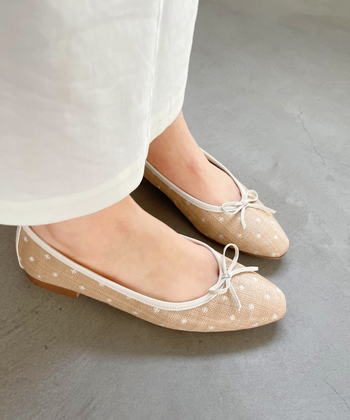 LE TALON（ル タロン） バレエシューズ パンプス フレンチスクエア