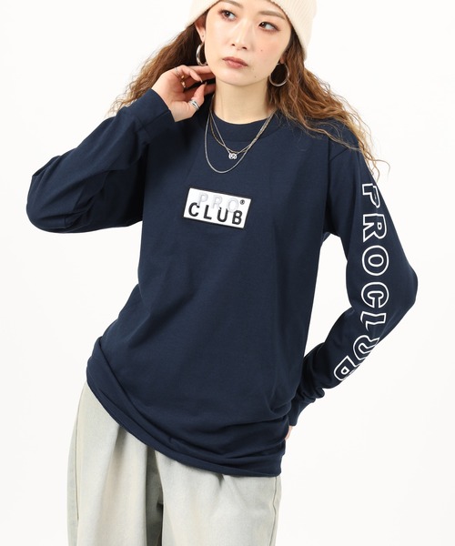 ロン t プロクラブ ロゴ PROCLUB T0045 Heavy Weight L S T-shirt 刺繍