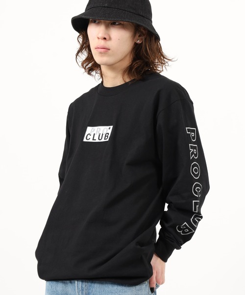 PRO CLUB（プロクラブ） tシャツ PRO CLUB L/S TEE ボックスロゴ
