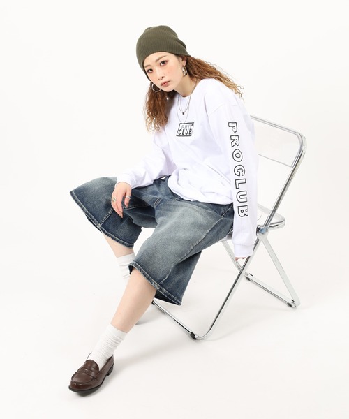 PRO CLUB（プロクラブ） tシャツ PRO CLUB L/S TEE ボックスロゴ