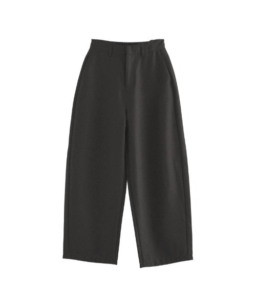 「Re:EDIT」 スラックス MEDIUM チャコールグレー レディース_画像8
