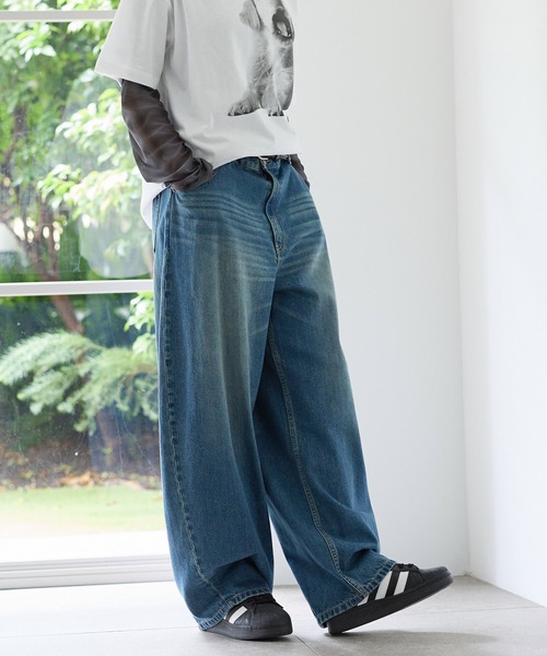 PBLIM ワイドパンツ ジーンズ デニム デニムパンツ 「UNISEX/3サイズ