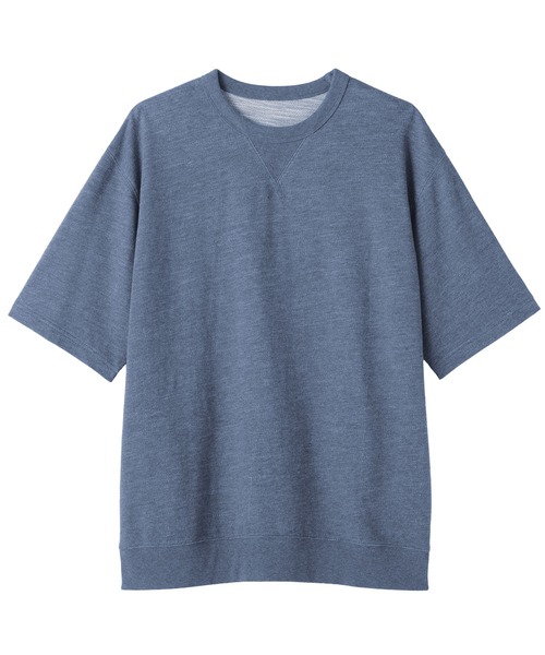 無印良品（MUJI） tシャツ 紳士 ライトスウェットクルーネック五分袖T