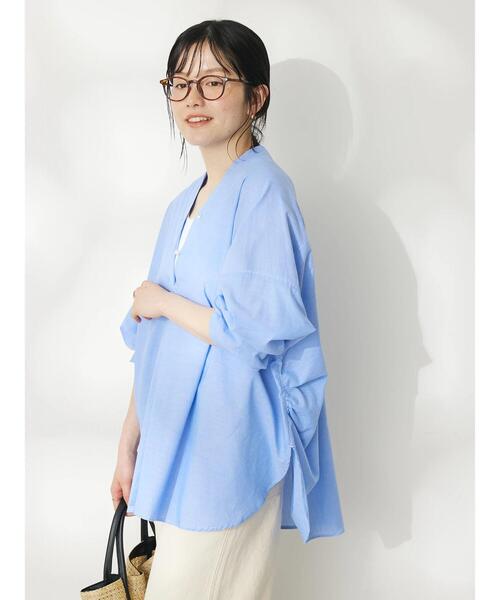 「CRAFT STANDARD BOUTIQUE」 長袖ブラウス FREE サックスブルー レディース_画像3