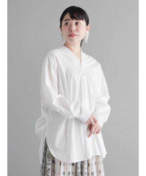 「CRAFT STANDARD BOUTIQUE」 長袖ブラウス FREE サックスブルー レディース_画像7