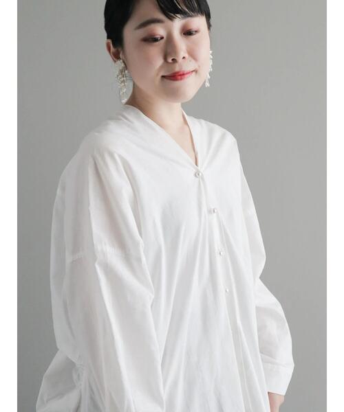 「CRAFT STANDARD BOUTIQUE」 長袖ブラウス FREE サックスブルー レディース_画像8