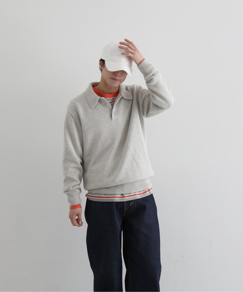 KAIKO（カイコー） セーター ニット KAIKO knit polo shirt メンズ