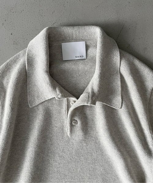 KAIKO（カイコー） セーター ニット KAIKO knit polo shirt メンズ