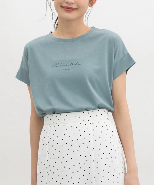 Honeys（ハニーズ） tシャツ 半袖 「ハニさら・汗ジミ軽減加工」汗ジミ