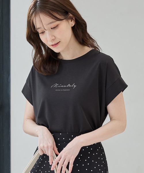 Honeys（ハニーズ） tシャツ 「ハニさら・汗ジミ軽減加工」汗ジミ軽減