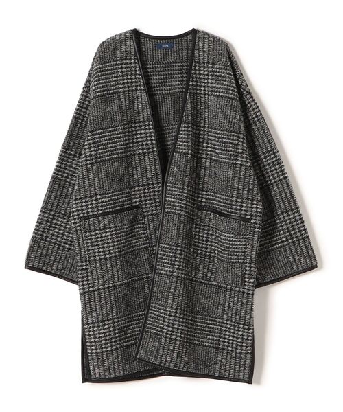 「SHIPS」 ノーカラージャケット SMALL チャコールグレー レディースの画像