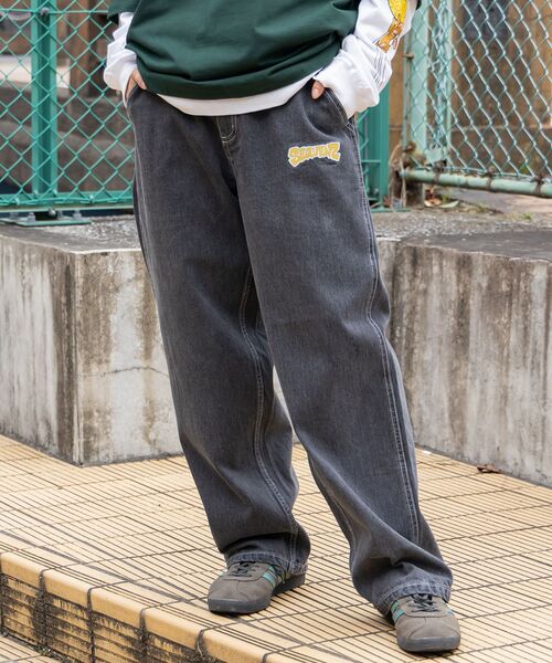 「SEQUENZ」 デニムパンツ X-LARGE チャコール メンズ_画像2