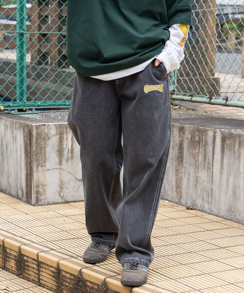 「SEQUENZ」 デニムパンツ X-LARGE チャコール メンズ_画像3