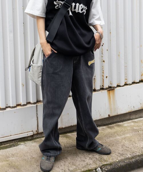 「SEQUENZ」 デニムパンツ X-LARGE チャコール メンズ_画像7