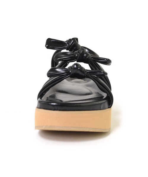 「Alley by w closet」 フラットサンダル L レッド レディース_画像2