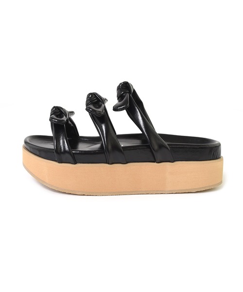「Alley by w closet」 フラットサンダル L レッド レディース_画像3