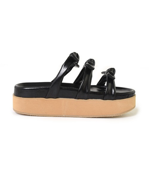 「Alley by w closet」 フラットサンダル L レッド レディース_画像6