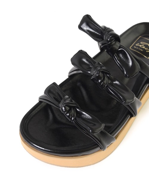 「Alley by w closet」 フラットサンダル L レッド レディース_画像7