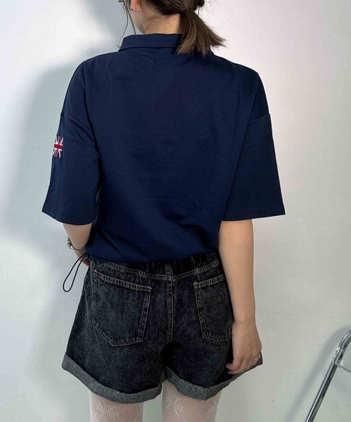 AS KNOW AS（アズノゥアズ） tシャツ ポケット付きハーフジップジップ