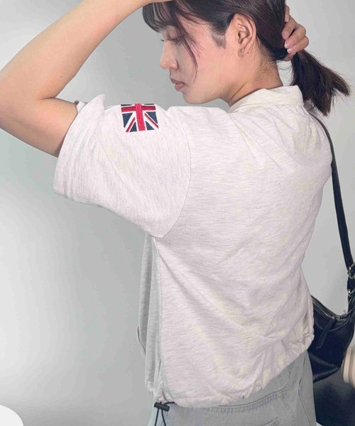 AS KNOW AS（アズノゥアズ） tシャツ 半袖 ポケット付きハーフジップ