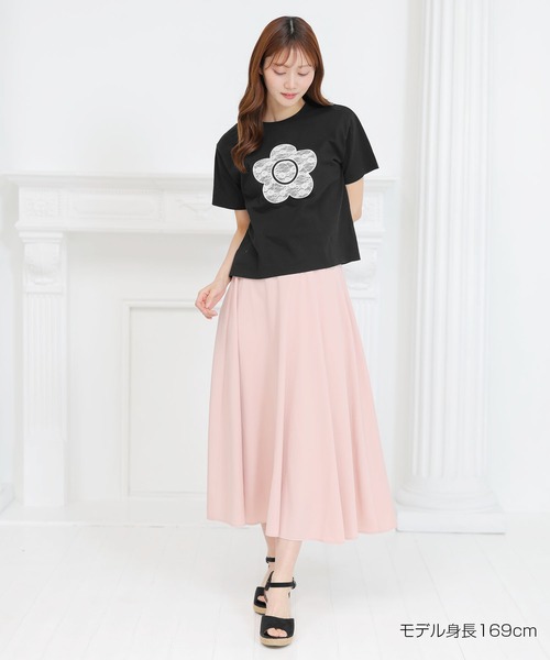 マリークワントレーストップス レースデイジーTシャツ - #MARYQUANT #マリークワント #Tシャツ